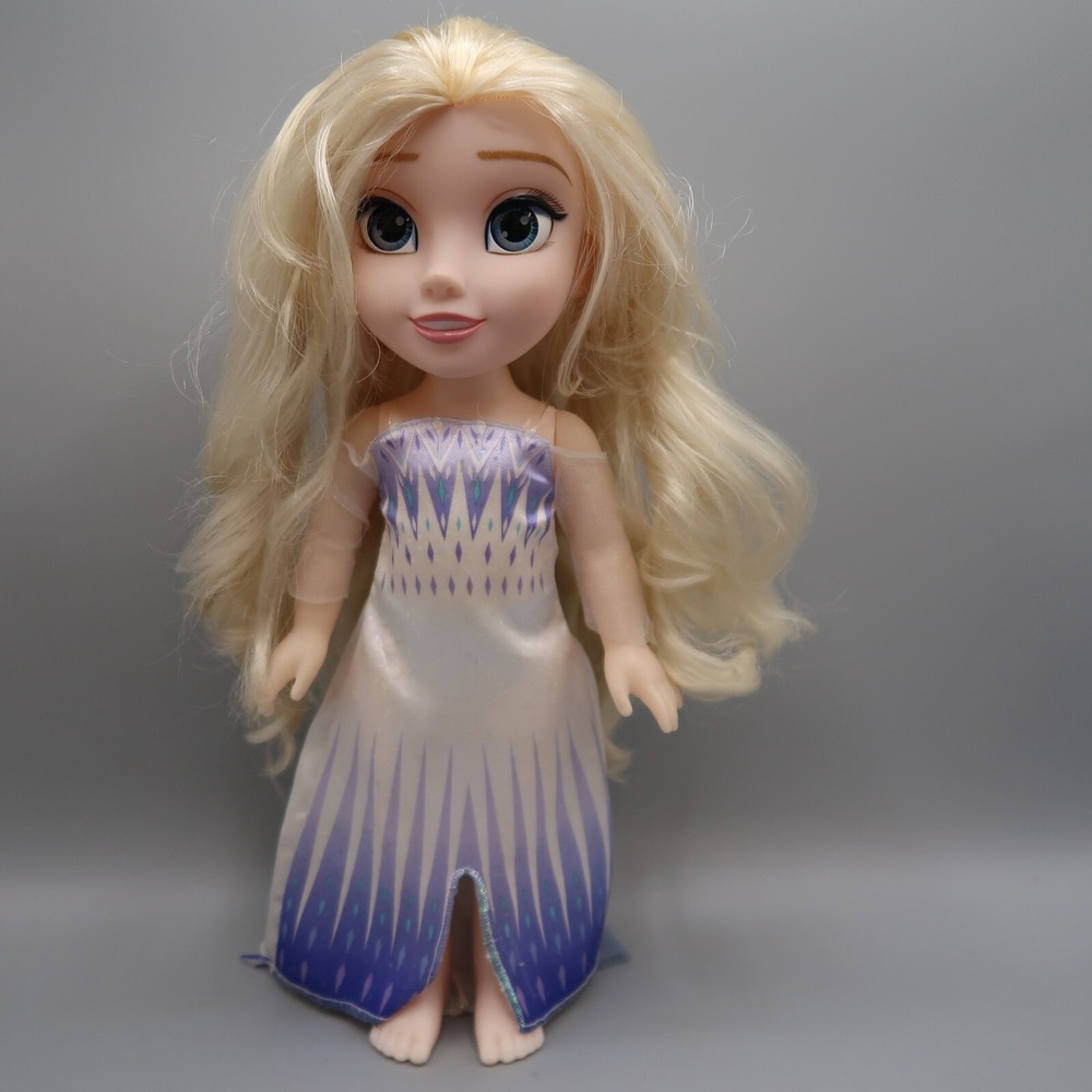Disney Frozen Princess Elsa 14" Toddler Jakks‎ Pacific Doll With Purple Dresses